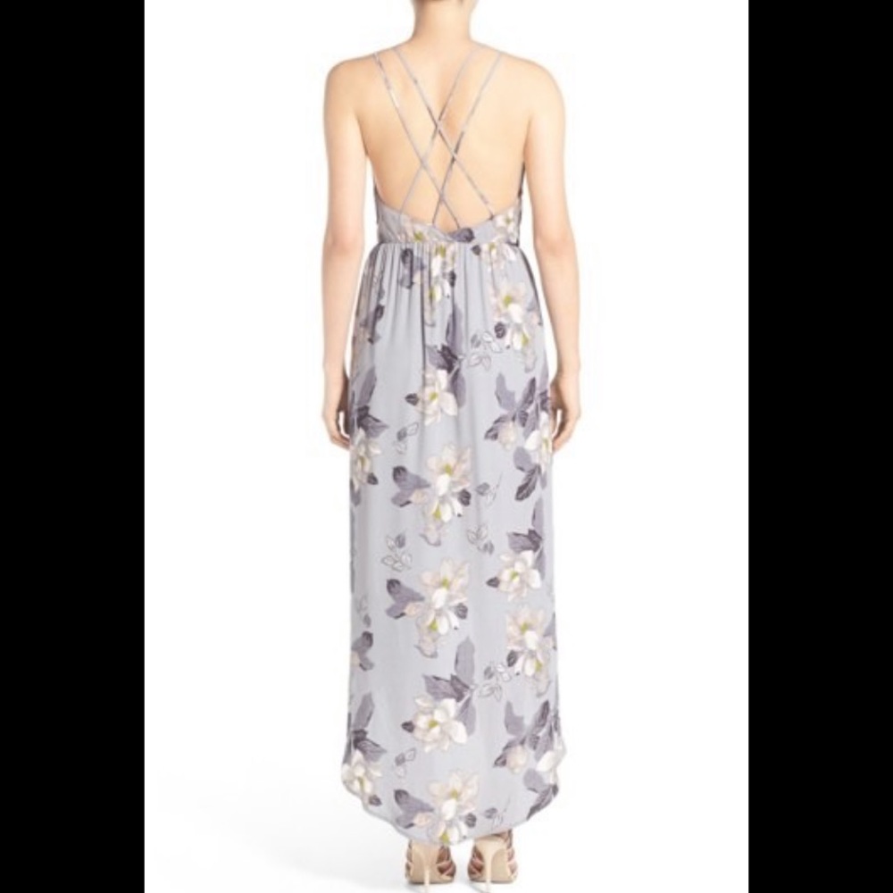 ASTR the Label Ruffle Surplice High/Low Maxi M - Picture 2 of 7